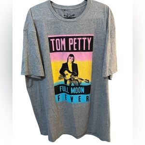 Hybrid & Company Gray Graphic Tom Petty T-Shirt Sz M